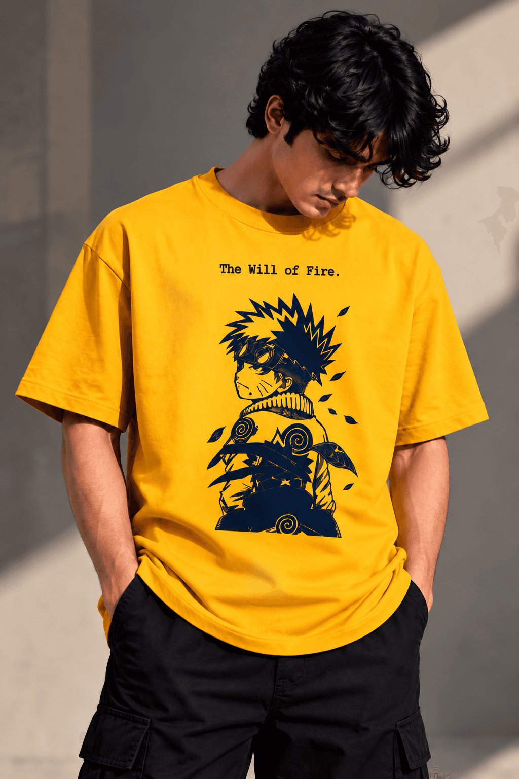 Yellow Will of fire, free fit unisex T-shirt